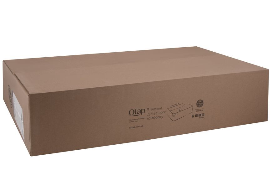 Раковина врізна прямокутна Qtap Albatross 805х460х180 White QT01113080CW1 - QT01113080CW1