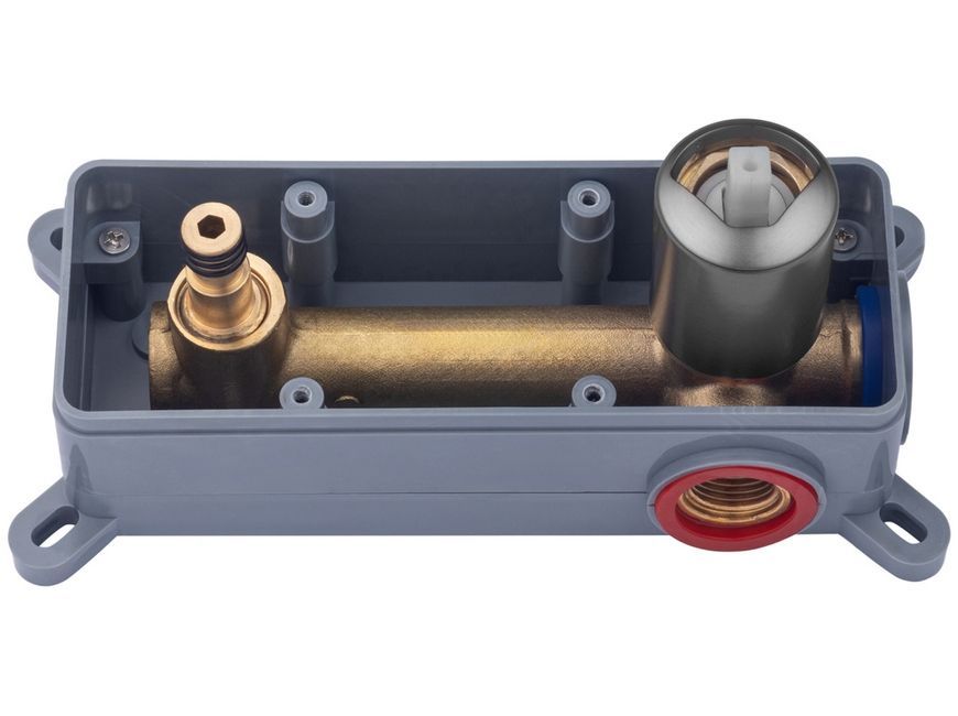 Смеситель скрытого монтажа для раковины Kroner KRP Axis Line-GRP013 графит, латунь CV036863 - Line-GRP013
