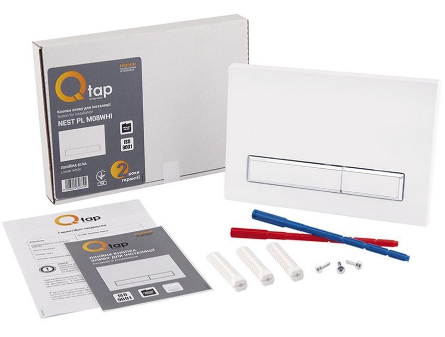 Панель змиву для унітазу QTAP Nest QT0111M08V1384W - QT0111M08V1384W
