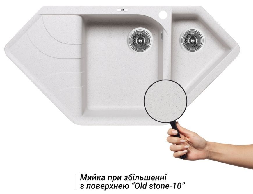 Кухонна мийка з додатковою чашею LIDZ 1000x500/225 STO-10 (LIDZSTO101000500225) - LIDZSTO101000500225