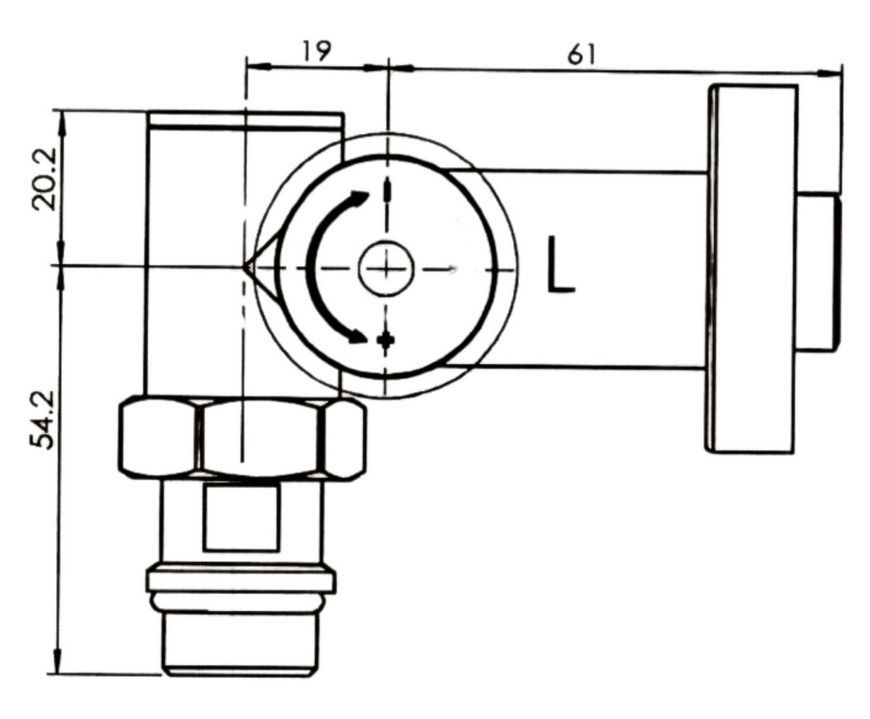 Комплект кранів для рушникосушарки Thermo Alliance Standart кутовий під ТЕН 1/2" SF395W15HEW білий - SF395W15HEW