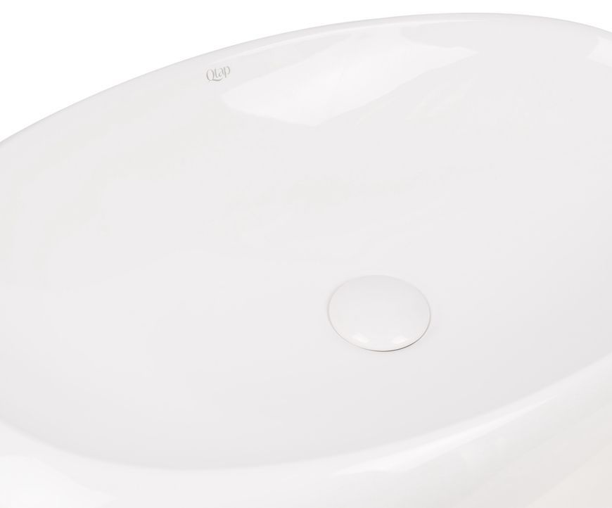Раковина-чаша QTAP Leo 690x435x180 White з донним клапаном QT11111094W - QT11111094W