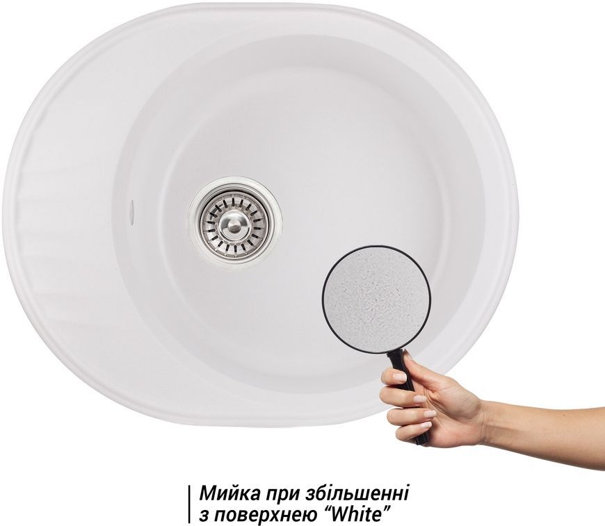 Кухонная мойка QTAP CS 6151 White (QT6151WHI650) - QT6151WHI650