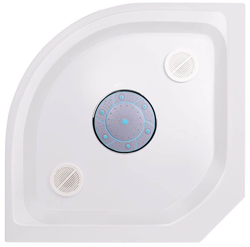 Душовий бокс Lidz Tani SB100x100.SAT.LOW.FR низький, скло Frost 4 мм + стінки WHI LTSB100100SATLOWFR - LTSB100100SATLOWFR