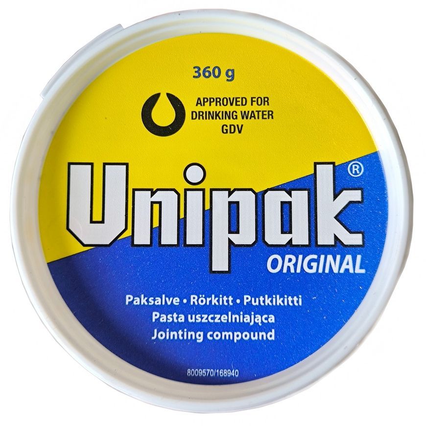 Паста сантехнічна Unipak 360 г, у банці 5072036
