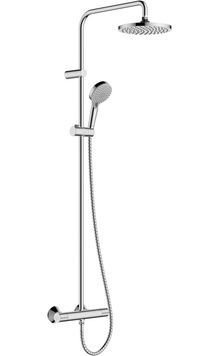 Душевая система HANSGROHE Vernis Blend Showerpipe 200 1jet EcoSmart с термостатом 26089000 хром - 26089000