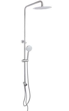 Душевая система (стойка) Lidz Aria 1120 Nickel на 2 потребителя без смесителя LDARI1120NKS46112 - LDARI1120NKS46112