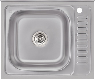 Кухонна мийка LIDZ 6050-L Satin 0,6 мм (160) - LIDZ6050L06SAT