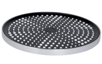 Лейка для верхнего душа Qtap Hlavova 255 мм круглая Chrome/Black QTHLA107CRM45948 - QTHLA107CRM45948