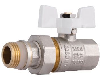 Кран шаровой с "Американкой" SD Plus 1/2" ВН прямой с антипротечкой SD900NW15PN40 - SD900NW15PN40