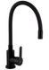 Смеситель для кухни Brinex Pure 015F3 с гибким изливом Black Matt BRIPUR015F3BLM - BRIPUR015F3BLM - 1