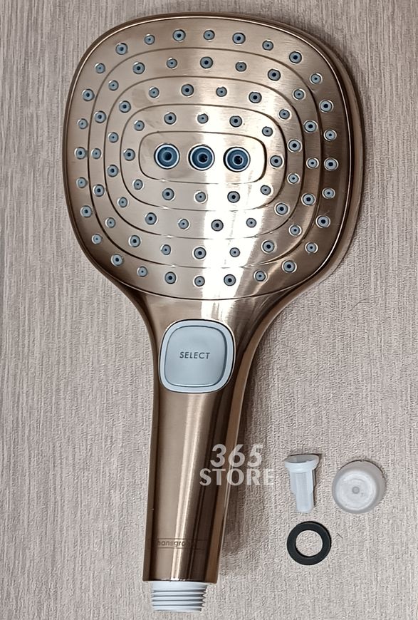 Ручной душ HANSGROHE Raindance Select E 120 3jet Brushed Bronze 26520140 бронза - 26520140