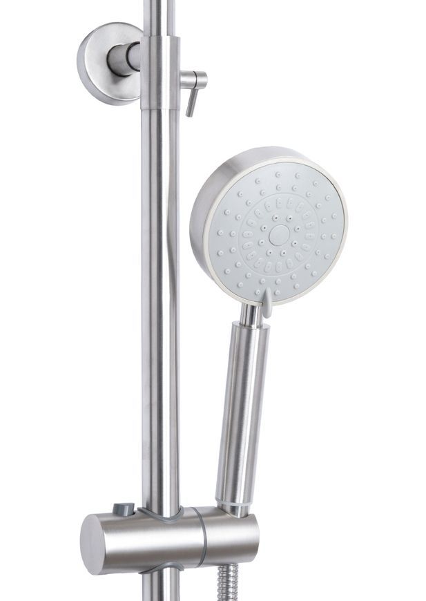 Душевая система (стойка) Lidz Aria 1120 Nickel на 2 потребителя без смесителя LDARI1120NKS46112 - LDARI1120NKS46112