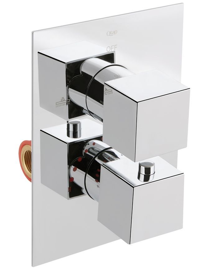 Душевая система скрытого монтажа с термостатом QTAP Aqauarius 65T103NGC хром - QTAQA65T103NGC