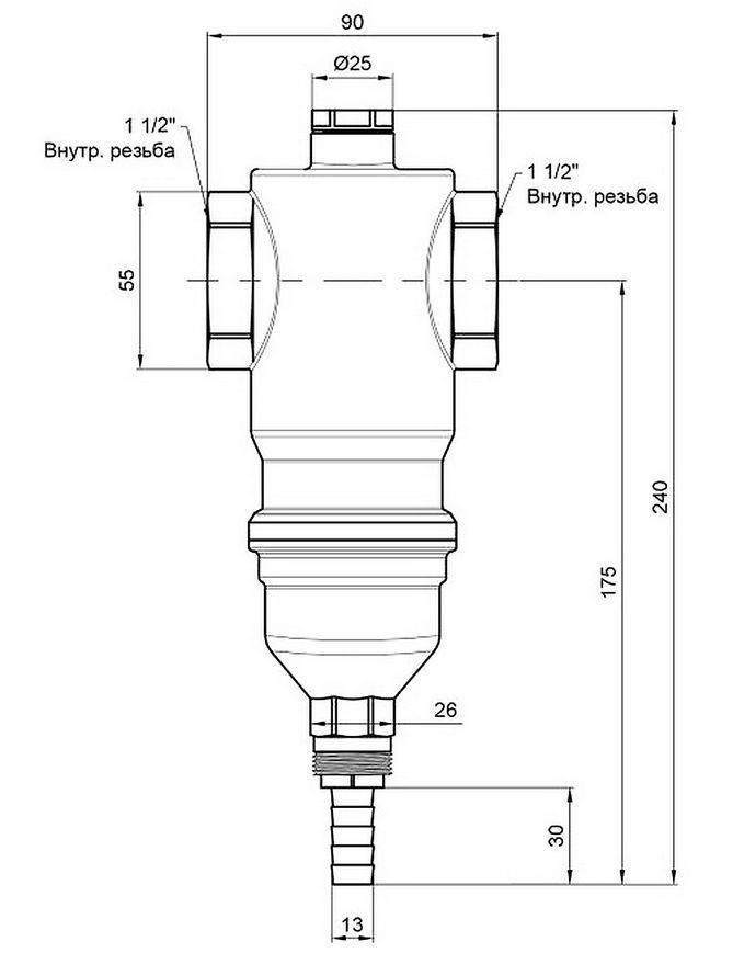 Фильтр самопромывной ICMA 1 1/2" №745 - 82745AH05