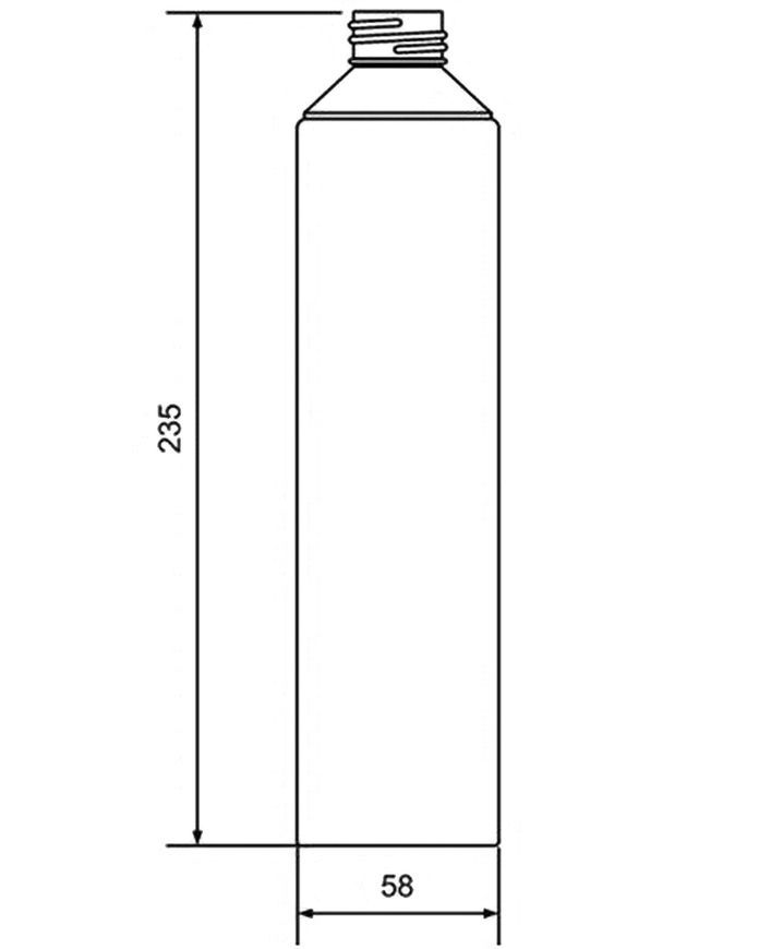 Колба дозатора McALPINE 235 мм 500 мл P-SOAPBOTTLE