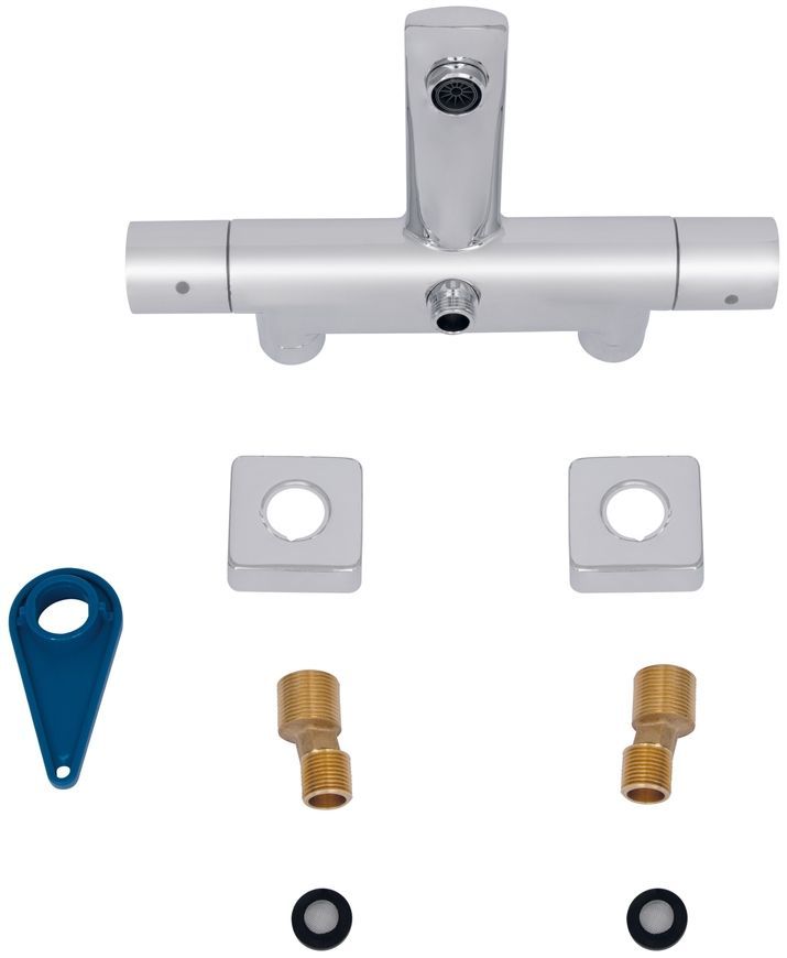 Смеситель для ванны Qtap Votice QVTC30T105GC термостатический Chrome - QVTC30T105GC