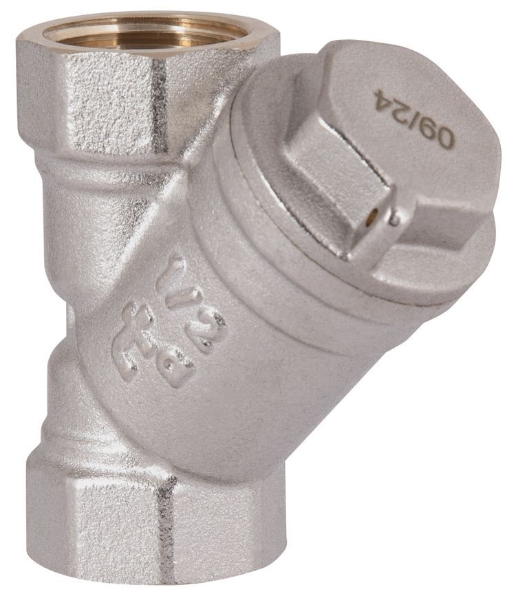 Фільтр для газу косий Thermo Alliance Standart 1/2" ВВ латунь нікель TAS125G15