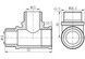 Тройник латунный SD Forte 1/2"ВРх1/2"НРх1/2"НР равнопроходной хромированный SF365H15