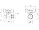 Кран шаровой Thermo Alliance Forte 3/4" ВР прямой, PN40, латунь, бабочка SF602W20 - SF602W20 - 2