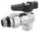 Кран-американка Karro Uno Black 1/2" ВН шаровой угловой с антипротеканием PN40 KR-100061 CV035516 - KR-100061 - 1