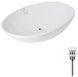 Раковина-чаша Qtap Dove накладна овальна 635x420x150 White з донним клапаном PU02O QT06113077WN47309 - QT06113077WN47309 - 1