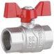 Кран шаровой Thermo Alliance Forte 3/4" ВР прямой, PN40, латунь, бабочка SF602W20 - SF602W20 - 1