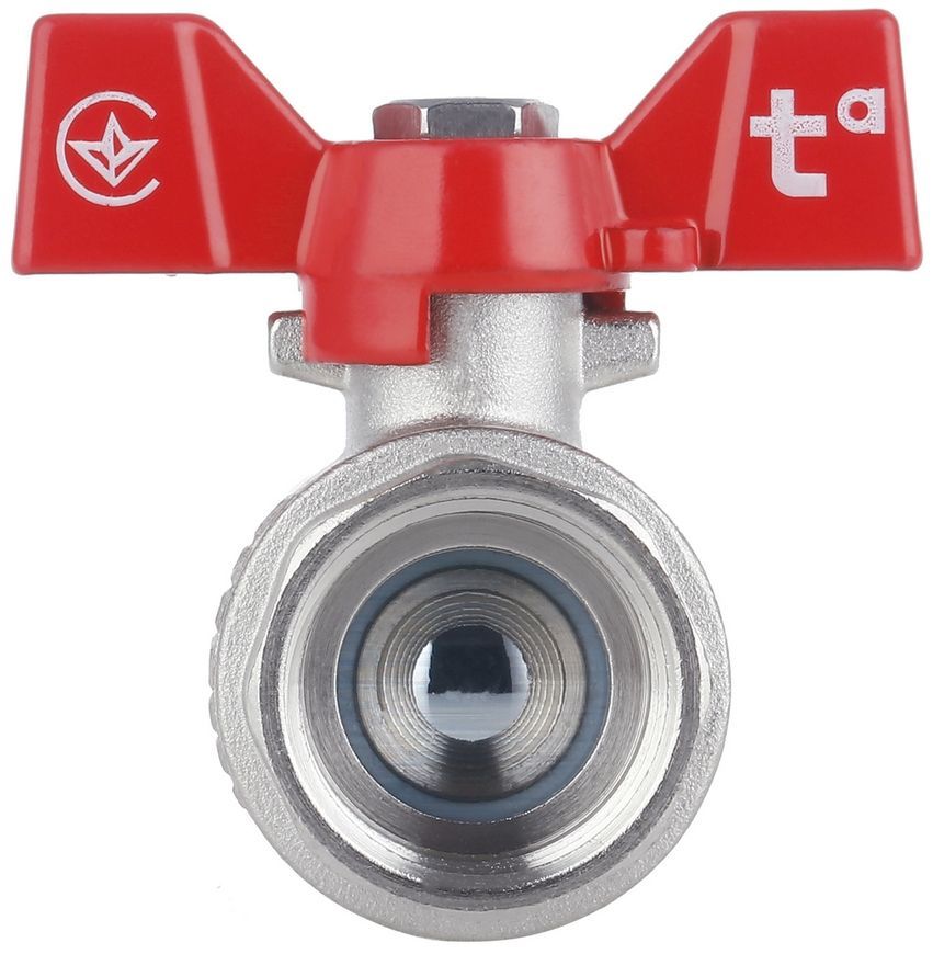 Кран шаровой Thermo Alliance Forte 3/4" ВР прямой, PN40, латунь, бабочка SF602W20 - SF602W20