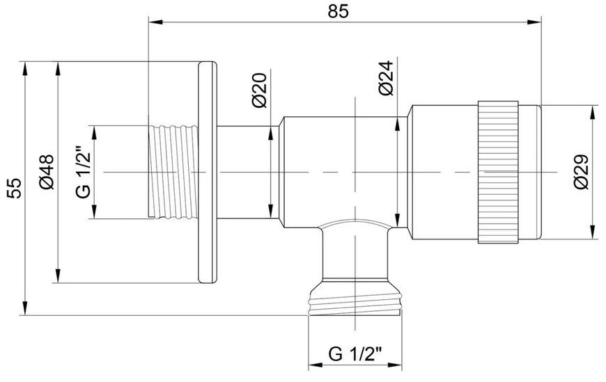 Кран приборный LIDZ 1/2х1/2 Went 112R Nickel LDWEN112RNKS34929