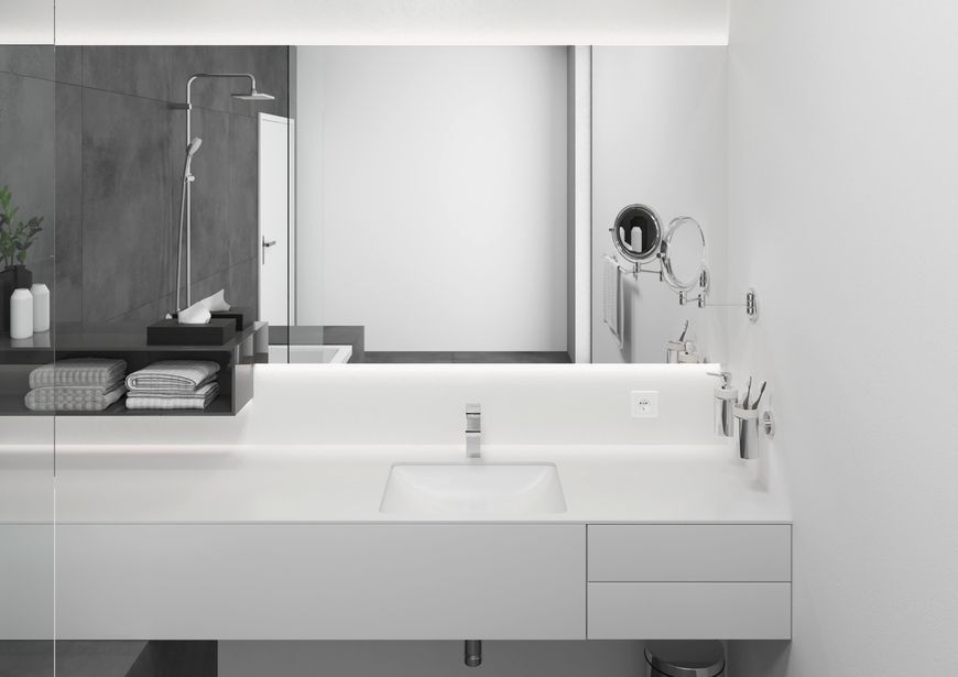 Змішувач для раковини HANSGROHE Vernis Shape 100 хром 71561000 з донним клапаном - 71561000