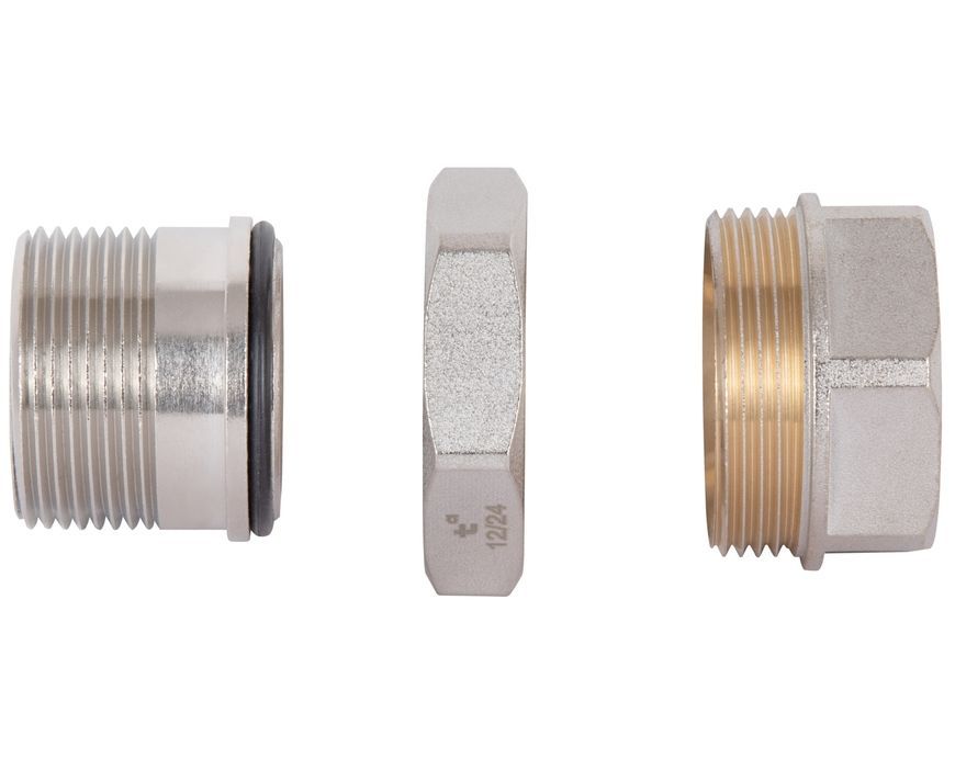 З'єднання згін-американка Thermo Alliance Standart 1 1/4" ВЗ пряме латунь нікель TAS190W32
