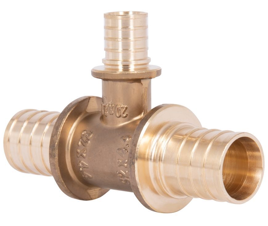 Тройник для аксиального фитинга Icma d32x4,4-20x2,8-32x4,4 латунь №1039 851039GYGWGY05