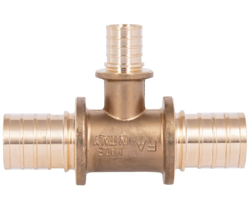 Тройник для аксиального фитинга Icma d32x4,4-20x2,8-32x4,4 латунь №1039 851039GYGWGY05
