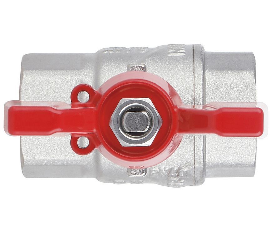 Кран шаровой Thermo Alliance Forte 3/4" ВР прямой, PN40, латунь, бабочка SF602W20 - SF602W20