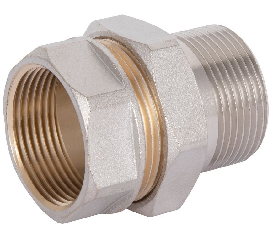 З'єднання згін-американка Thermo Alliance Standart 1 1/4" ВЗ пряме латунь нікель TAS190W32