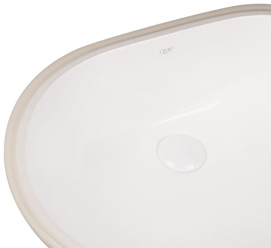 Раковина врезная Qtap Stork 560x400x200 White с донным клапаном QT15116030W - QT15116030W