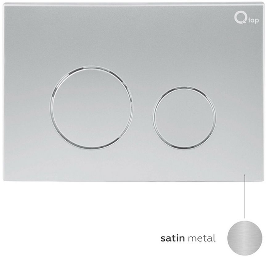 Панель смыва для унитаза QTAP Nest QT0111M11111SAT - QT0111M11111SAT