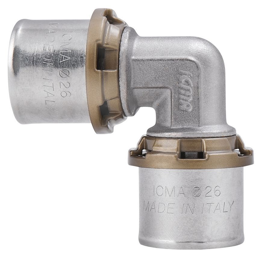 Уголок пресс-фитинг ICMA 26х26 90&deg; №403 81403GP06 - 81403GP06
