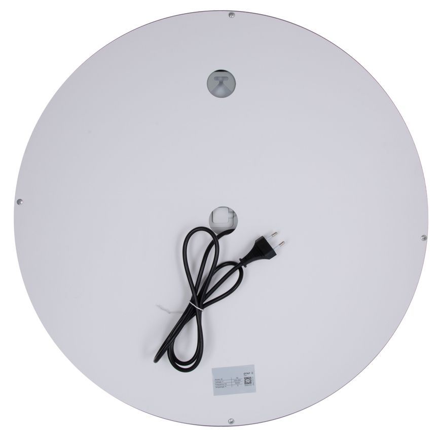 Зеркало настенное круглое Qtap Mideya MI6 700х700 с LED-подсветкой Touch, антизапотеванием, диммером, рег. яркости QT2078NCR7070W
