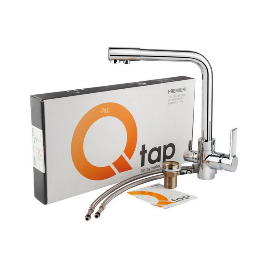 Змішувач для мийки Q-TAP Form CRM 007F-2 з вбудованим краном для питної води - QTFORMCRM007F2