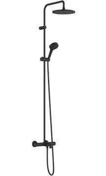 Душевая система HANSGROHE Vernis Blend 240 1jet с термостатом и изливом 26899670 черная матовая - 26899670