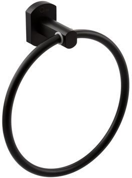 Тримач для рушників QTAP Liberty BLM 1160 чорний матовий QTLIBBLM1160