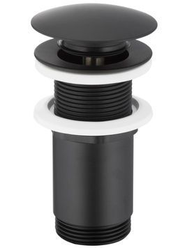 Донный клапан KFA ARMATURA 660-253-81 для умывальника 1 1/4" Cliсk-Claсk большой черный без перелива - 660-253-81