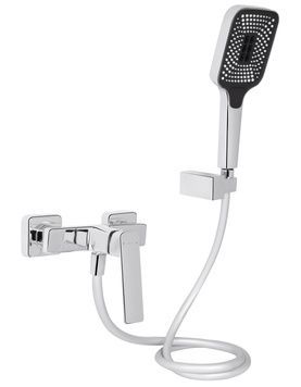 Змішувач для душу Qtap Capricorn з душовим гарнітуром Chrome (k35) QTCAP4060102C48221 - QTCAP4060102C48221