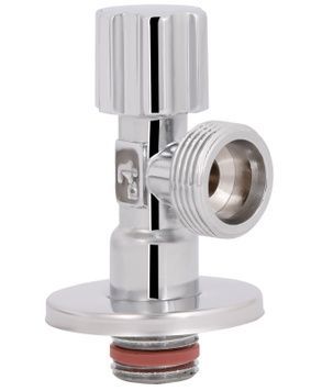 Кран приладовий вентильний кутовий Thermo Alliance Forte 1/2"З&times;3/4"З латунь TAF341W1520