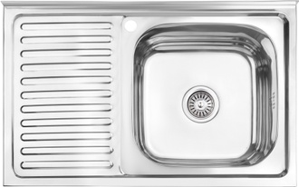 Кухонная мойка LIDZ 5080-R Polish 0,8 мм (180) - LIDZ5080RPOL06