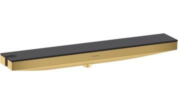 Шлангове підключення HANSGROHE Porter 500 Rainfinity з тримачем для душу (зліва) та полицею Polished Gold Optic 26843990 золото - 26843990