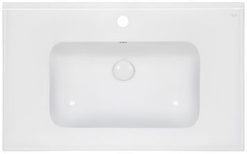 Раковина врізна QTAP Albatross E49 800х490х200 White з донним клапаном QT01119080E49W - QT01119080E49W