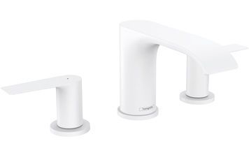 Змішувач для раковини HANSGROHE Vivenis 90 на 3 отвори Matt White 75033700 білий матовий з донним клапаном - 75033700