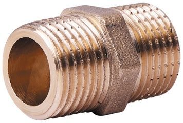Ниппель латунный удлиненный SD Plus 1/2"х1/2" равнопроходный SD4071515L
